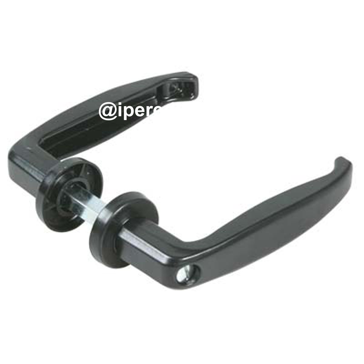 MANIGLIA PORTA METALLO 355 COMBI ZAMA VERN NERA VITE IN TESTA MM 40/50 Q8 - 03300503