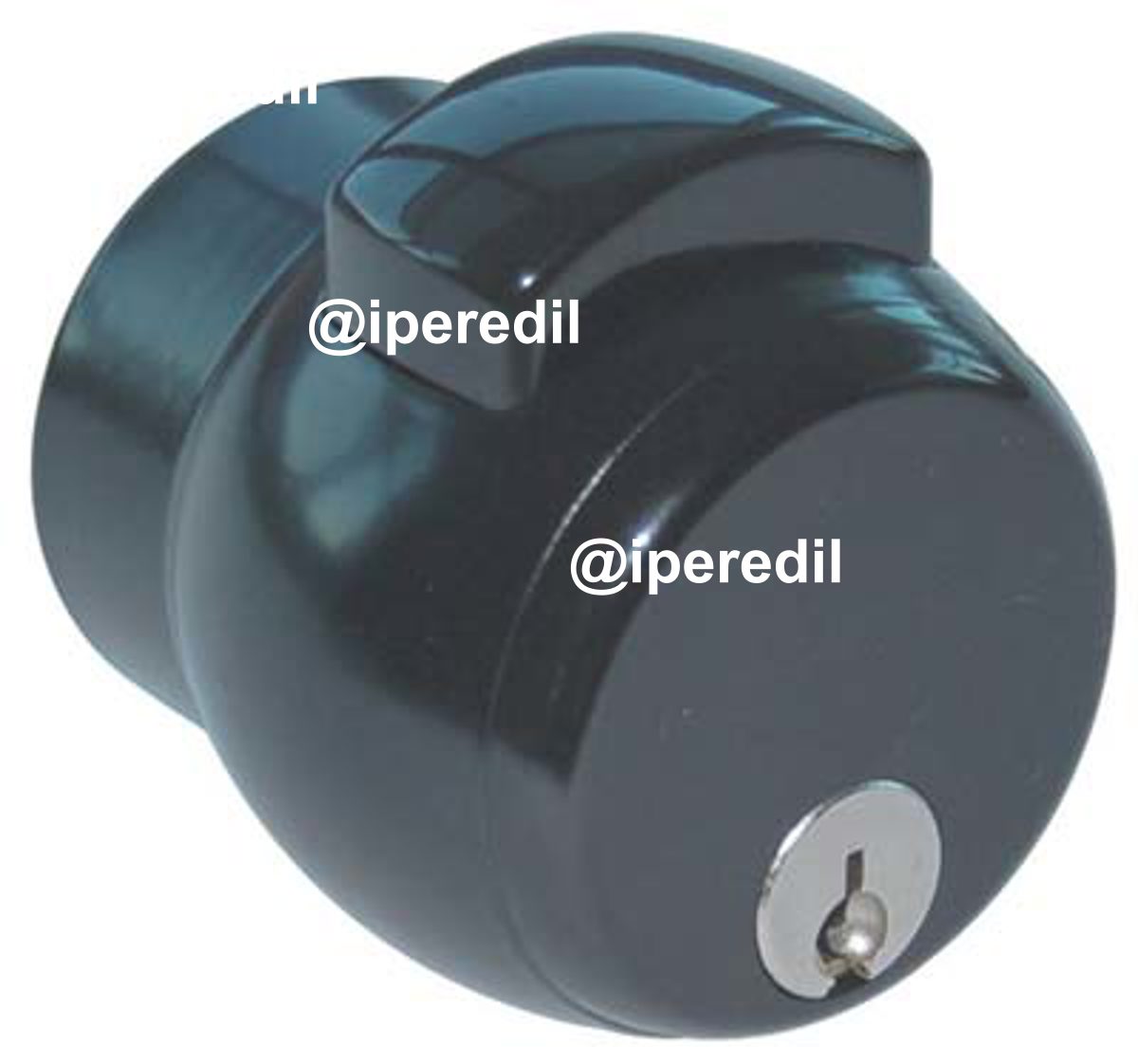 MANIGLIA PREMIAPRI N13 MERONI CHIAVE+NOTTOLINO NERO/ARGENTO
