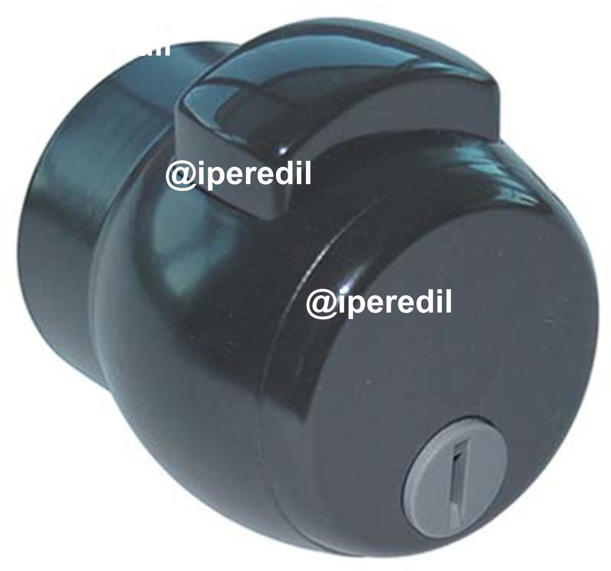 MANIGLIA PREMIAPRI N12 MERONI EMERGENZA+NOTTOLINO NERO/ARGENTO