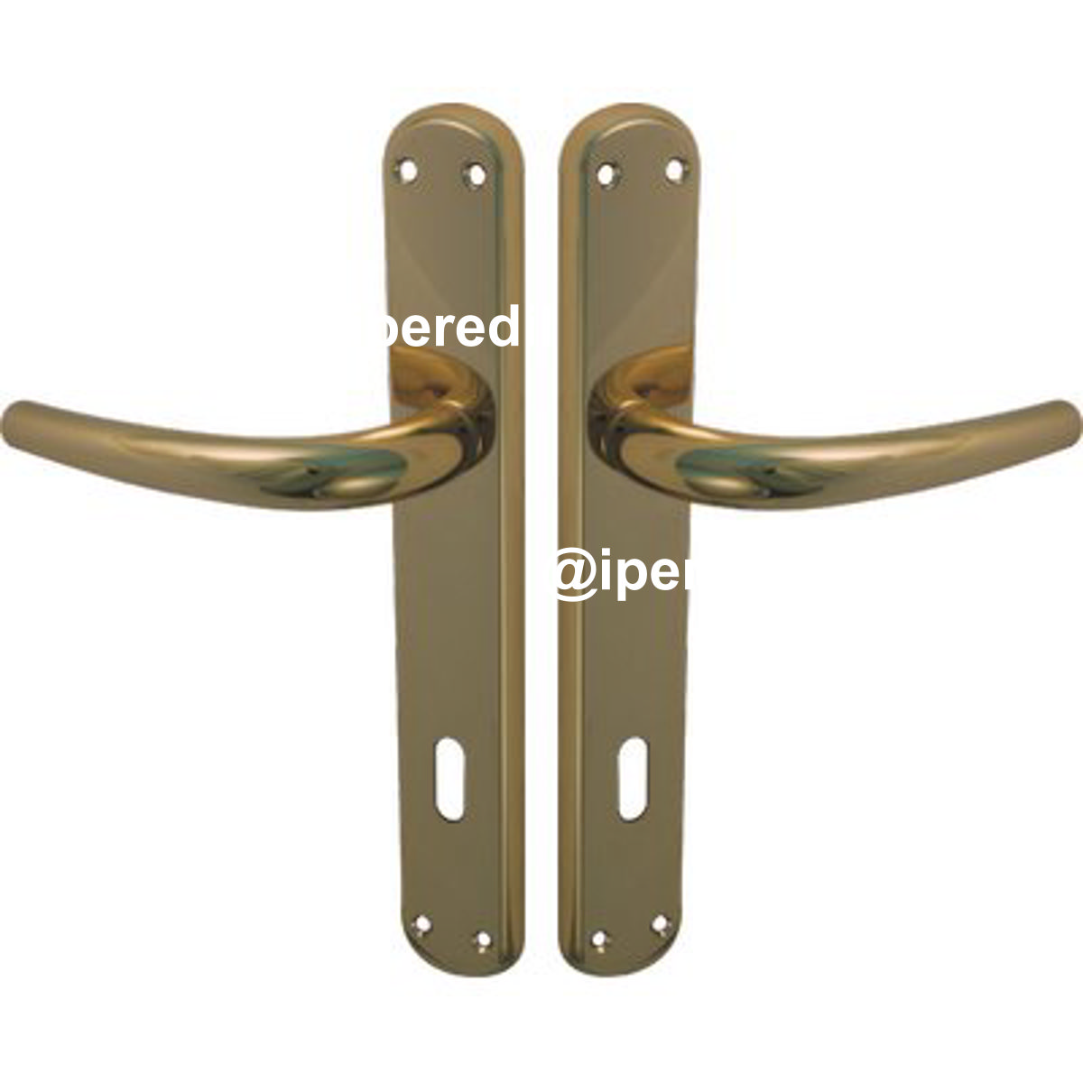 MANIGLIA TORINO OTTONE FORO PATENT ZAMA OTTONE LUCIDO Q8 I.MM 70 CF=PZ 2