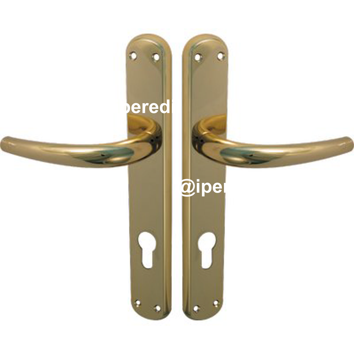 MANIGLIA TORINO OTTONE FORO SAGOMATO ZAMA OTTONE LUCIDO Q8 I.MM 90 CF=PZ 2