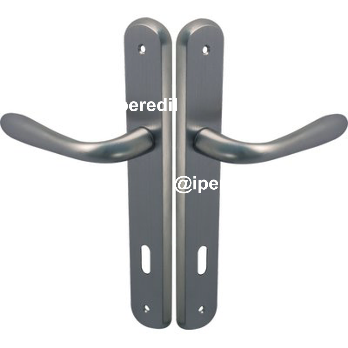 MANIGLIA GOCCIA CROMO PLACCA FORO PATENT ZAMA CROMO SATINATA Q8 I.MM 90 CF=PZ 2