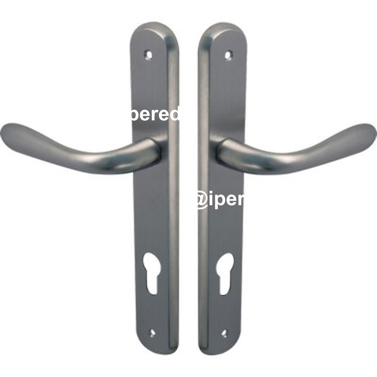 MANIGLIA GOCCIA CROMO PLACCA FORO SAGOMATO ZAMA CROMO SATINATA Q8 I.MM 90 CF=PZ 2