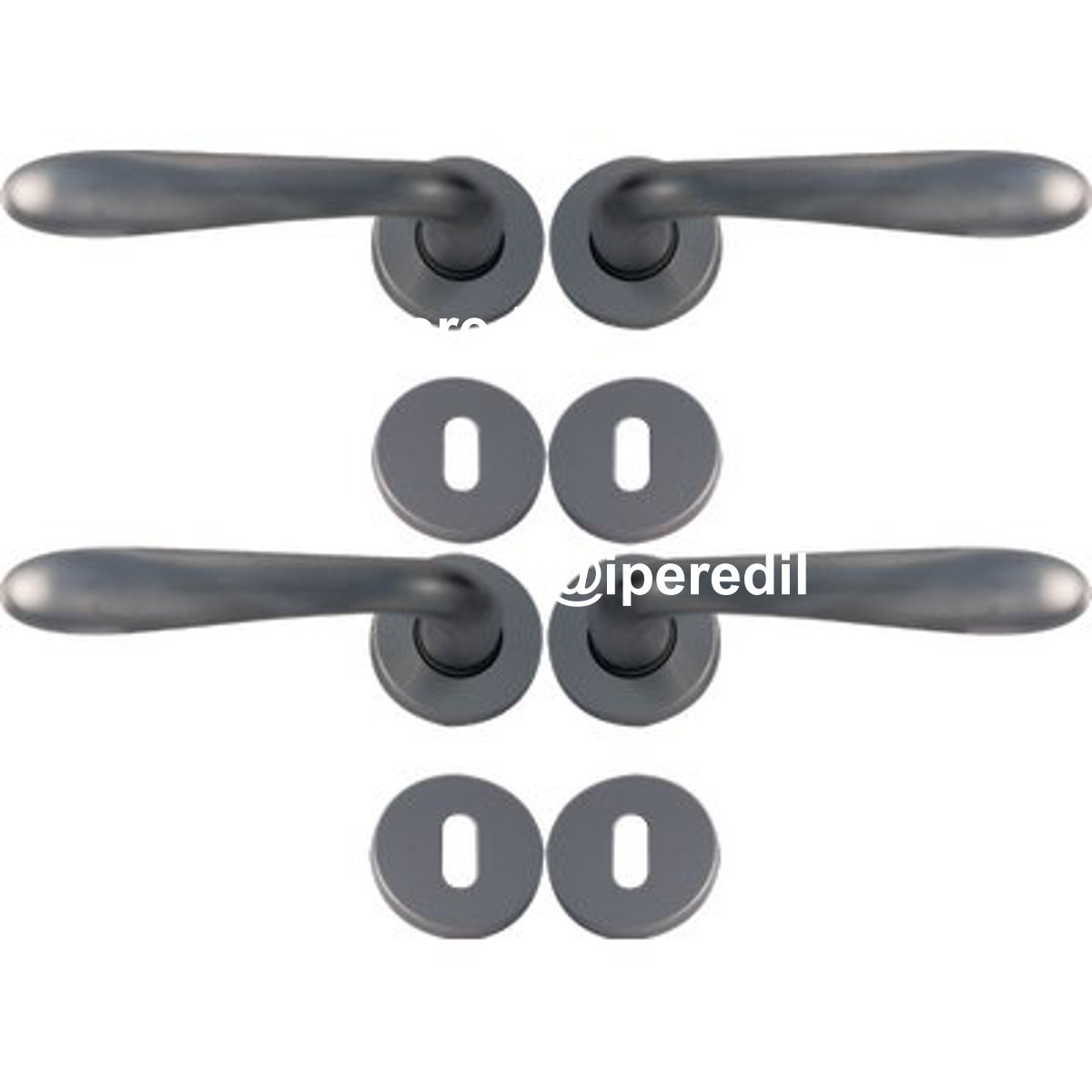 MANIGLIA GOCCIA CROMO ROSETTA FORO PATENT ZAMA CROMO SATINATA Q8 CF=PZ 4