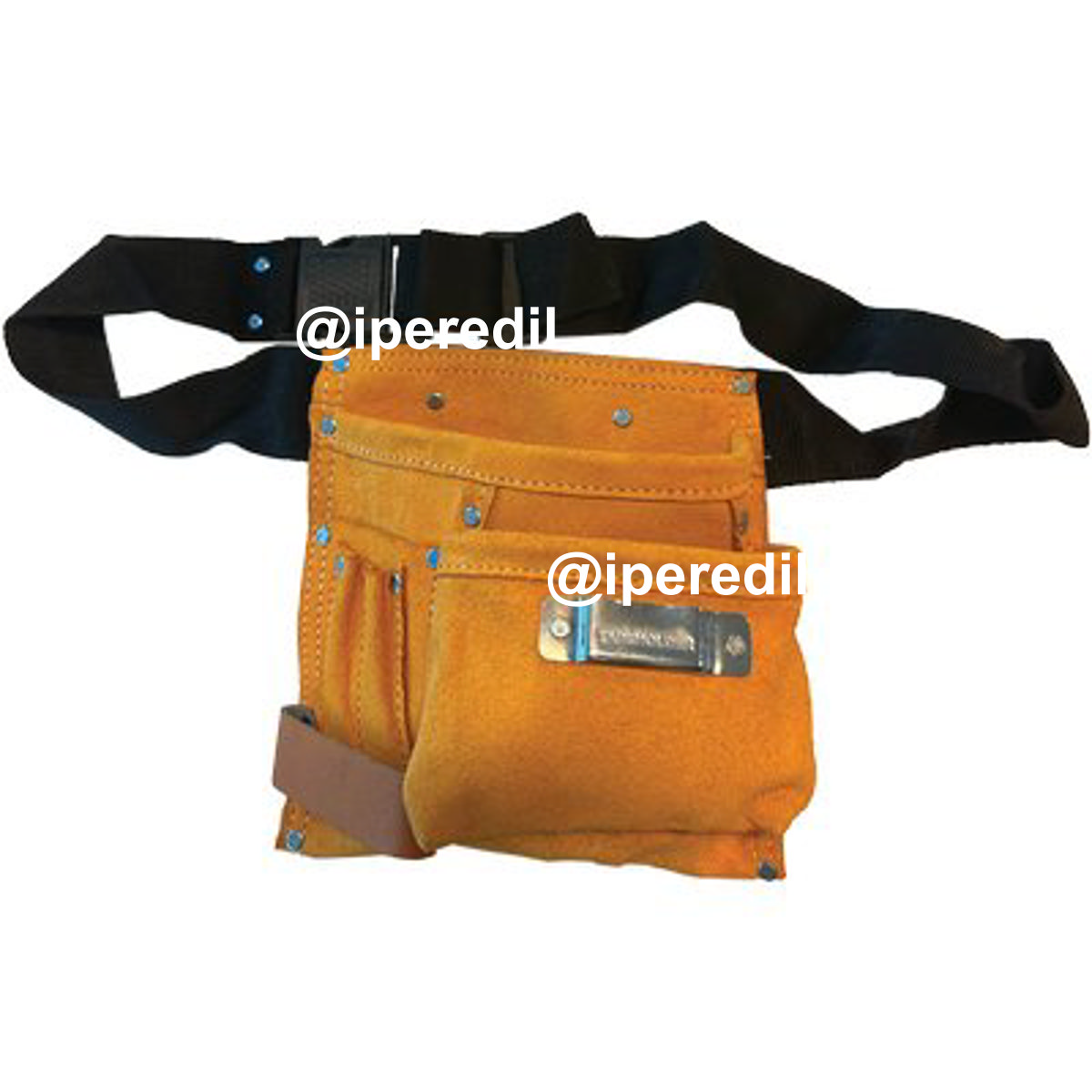 BORSA CARPENTIERE 2 TASCHE + PORTA MARTELLO EFFE CROSTA BOVINA + CINTA
