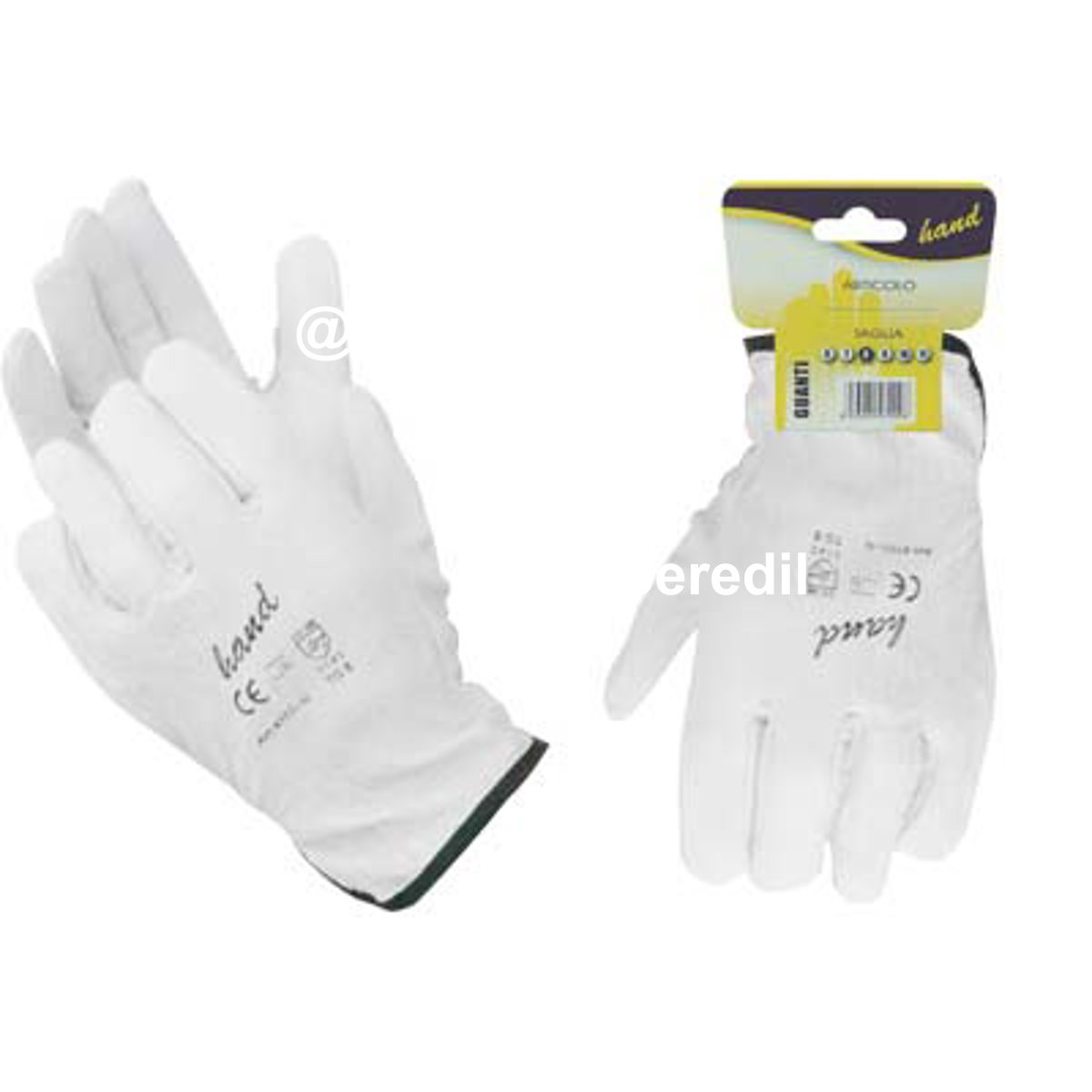GUANTO DRIVER FIORE BOVINO WORKIT BIANCO 11