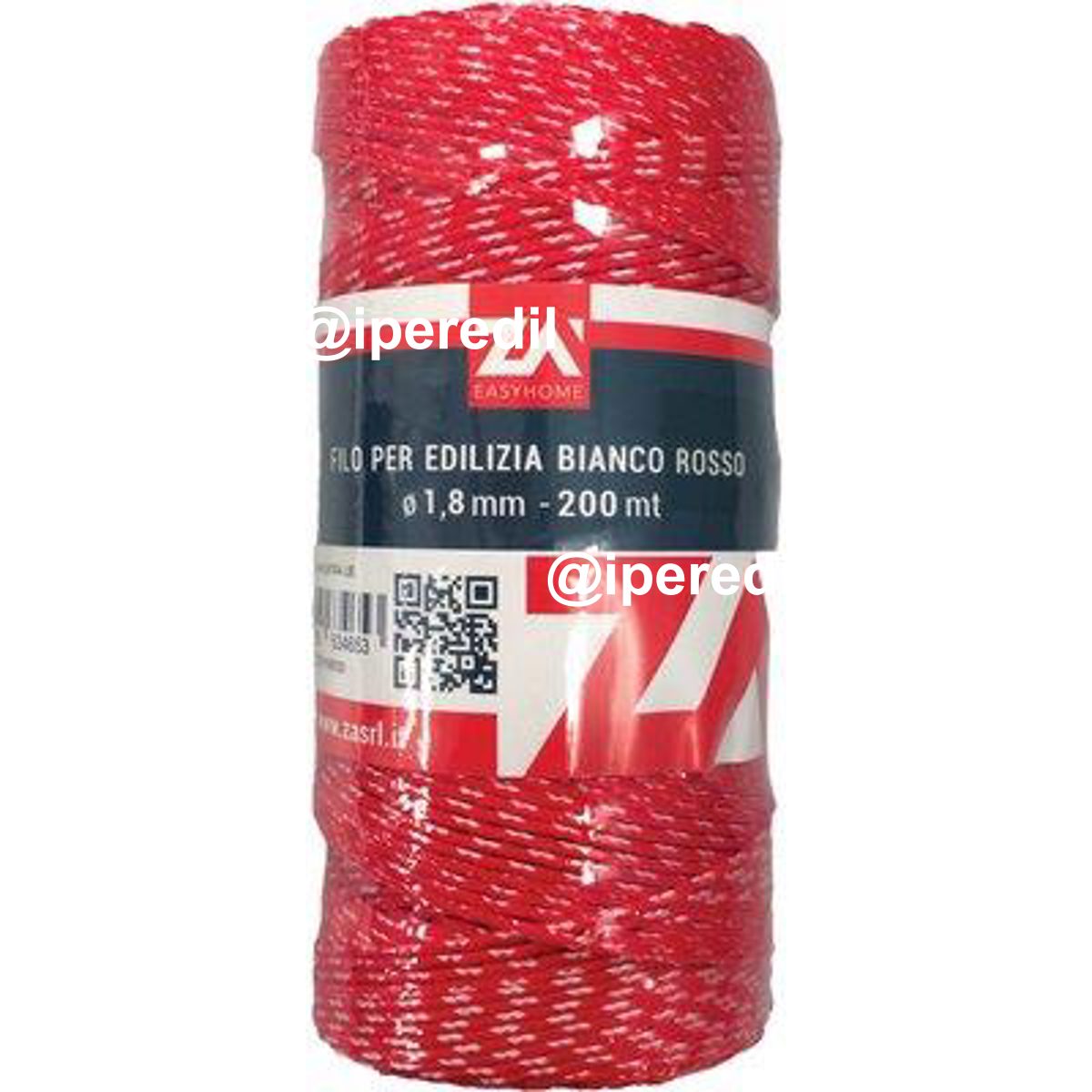 FILO EDILIZIA BIANCO/ROSSO PPL MT 200 - 04111003