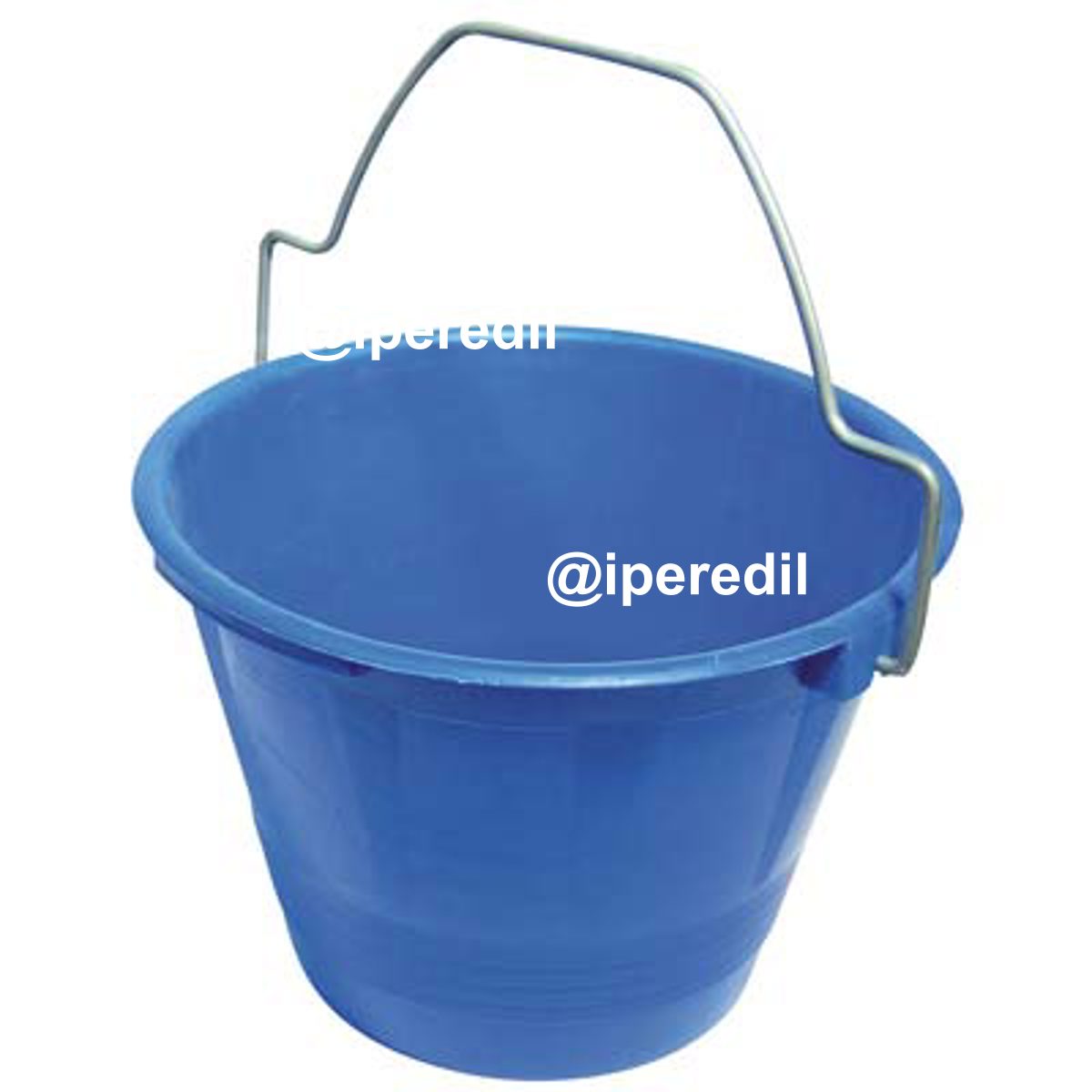 SECCHIO MURATORE ANTINFORTUNISTICO PE BLU D.CM 36 LITRI 12 M.SAGOMATO ZINCATO