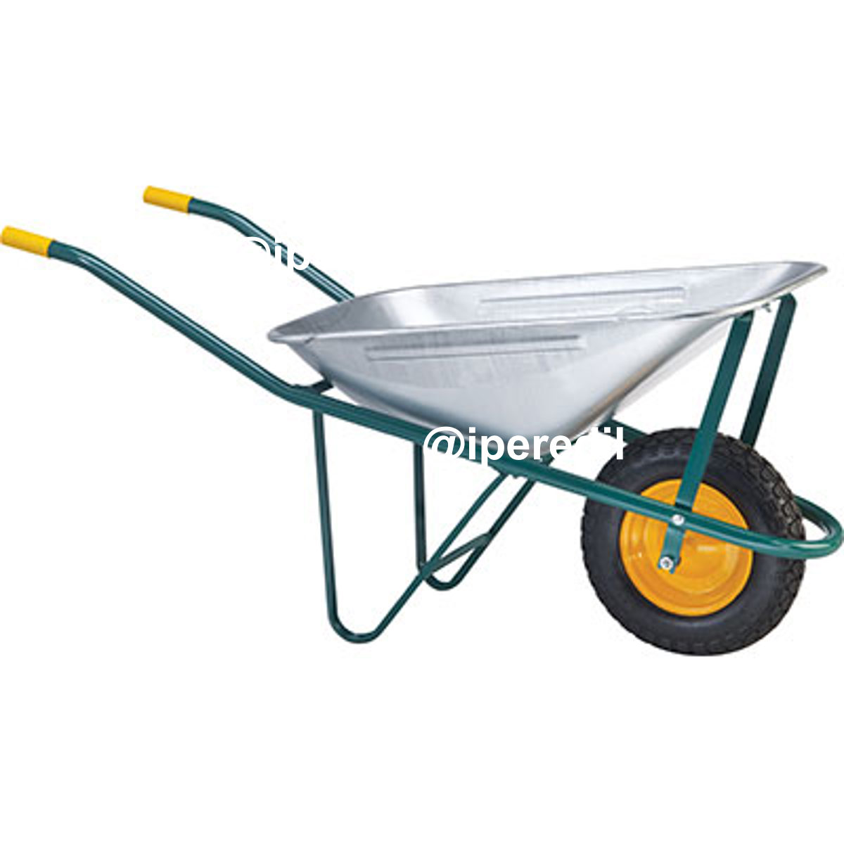 CARRIOLA EURO WORKIT VASCA ZINCATA 8/10 LT 70 RUOTA MM 370X80