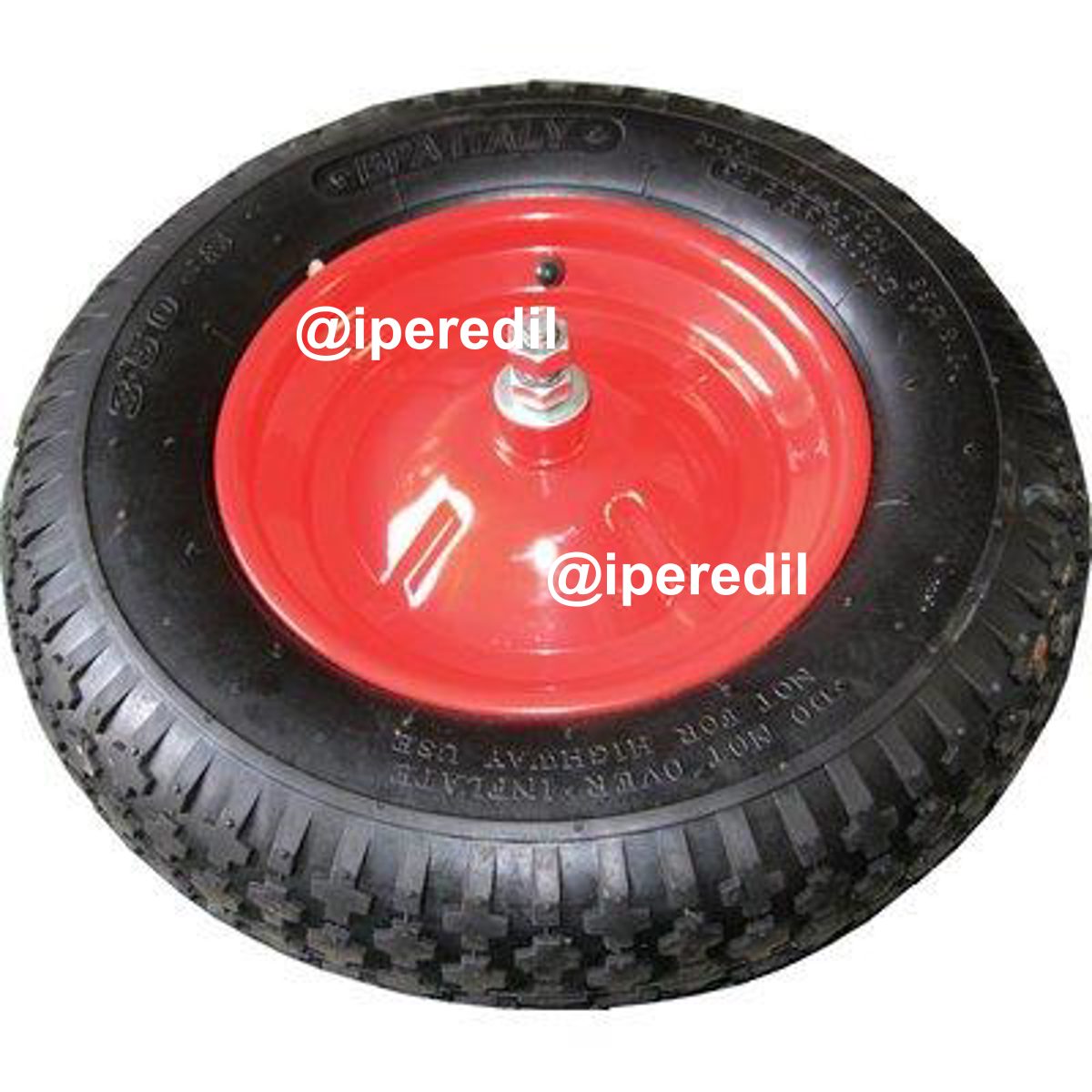 RUOTA PNEUMATICA X CARRIOLA BPA 3.50X8" DISCO METALLO ASSE MM 12X170 - 04121066
