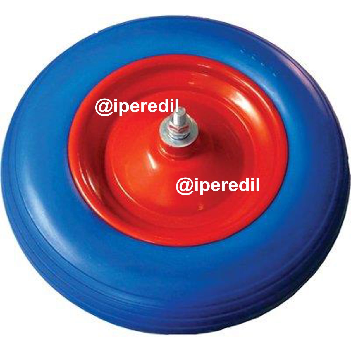 RUOTA PU ANTIFORO X CARRIOLA BPA 3,50X8" DISCO METALLO ASSE MM 12X170 - 04121067