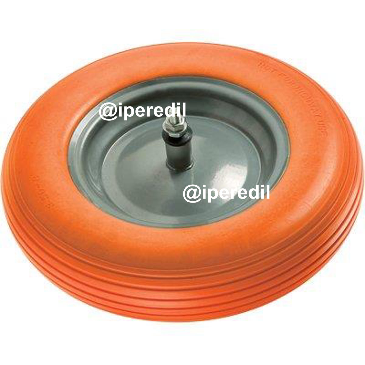 RUOTA PU ANTIFORO X CARRIOLA WORKIT 3,50X8" DISCO METALLO ASSE MM 12X170 - 04121223
