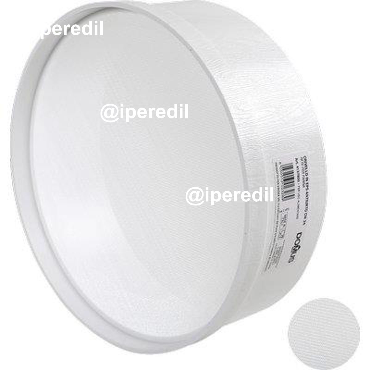 CRIVELLO POLISTIRENE X FARINE RETE FITTA CM 24 USO ALIMENTARE