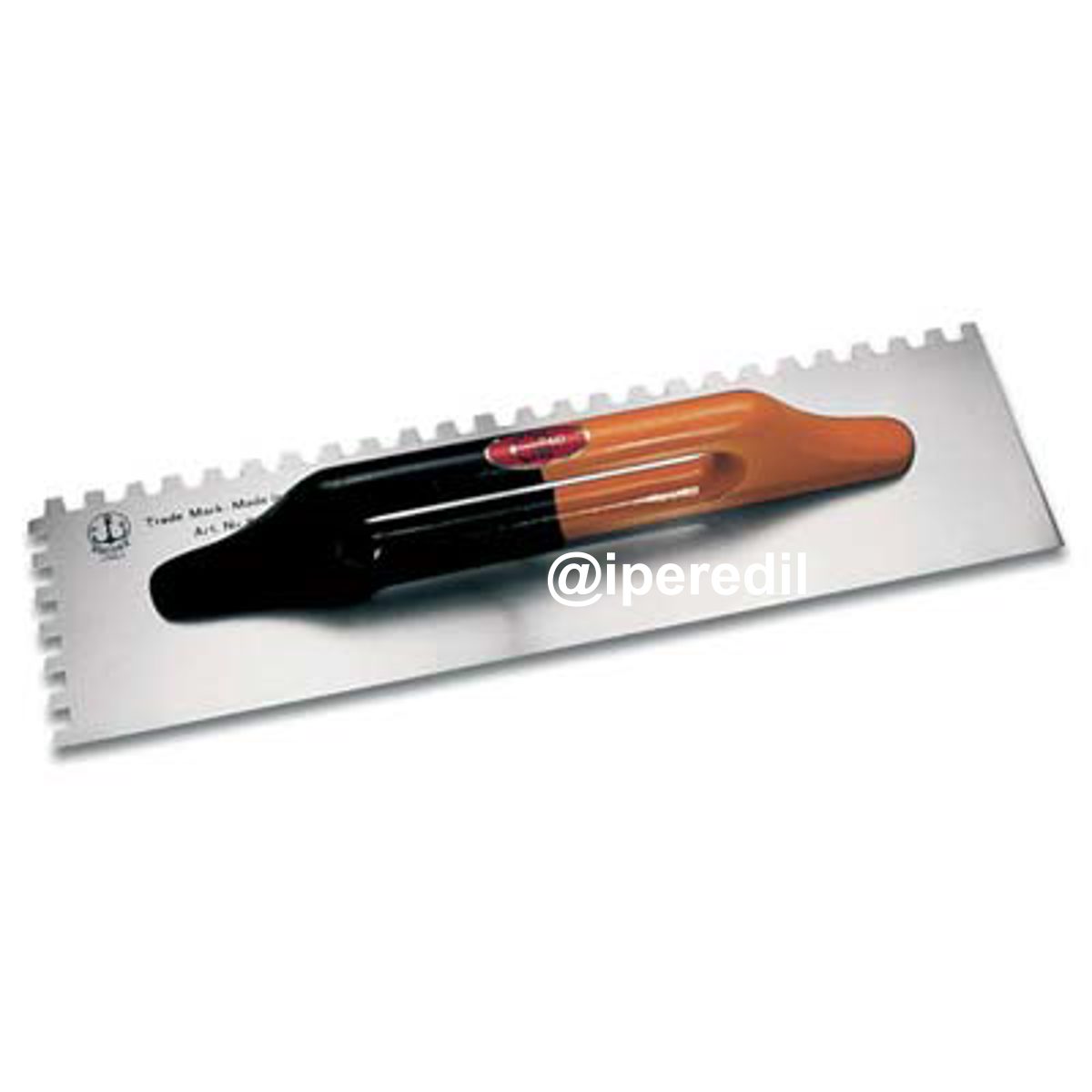 FRATTAZZO ACCIAIO DENTATO TEDESCO 814/D ANCORA BASE LEGNO DX D.MM 10X10 MM 140X480