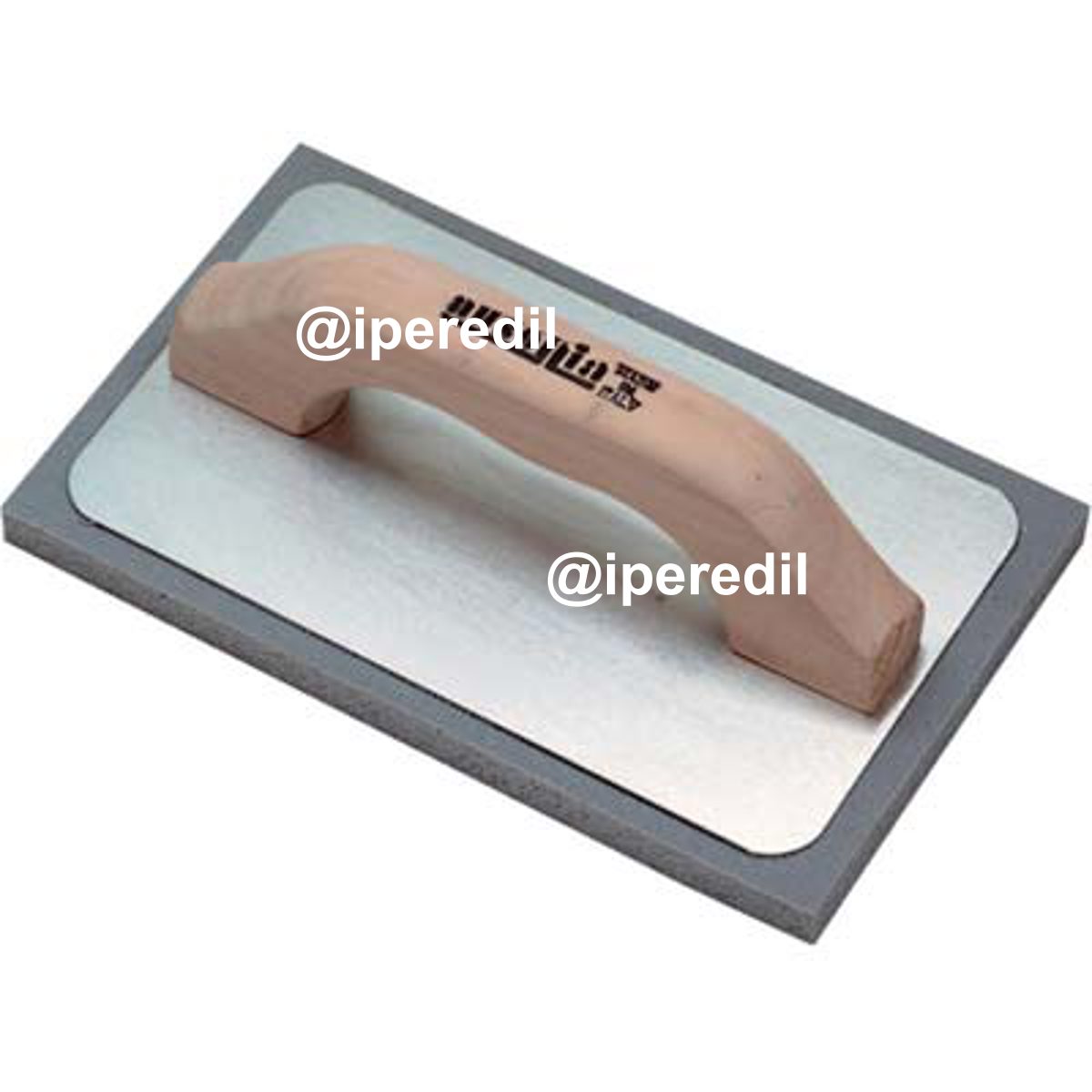 FRATTONE GOMMA AUSONIA GRIGIA BASE ALLUMINIO/LEGNO MM 135X215