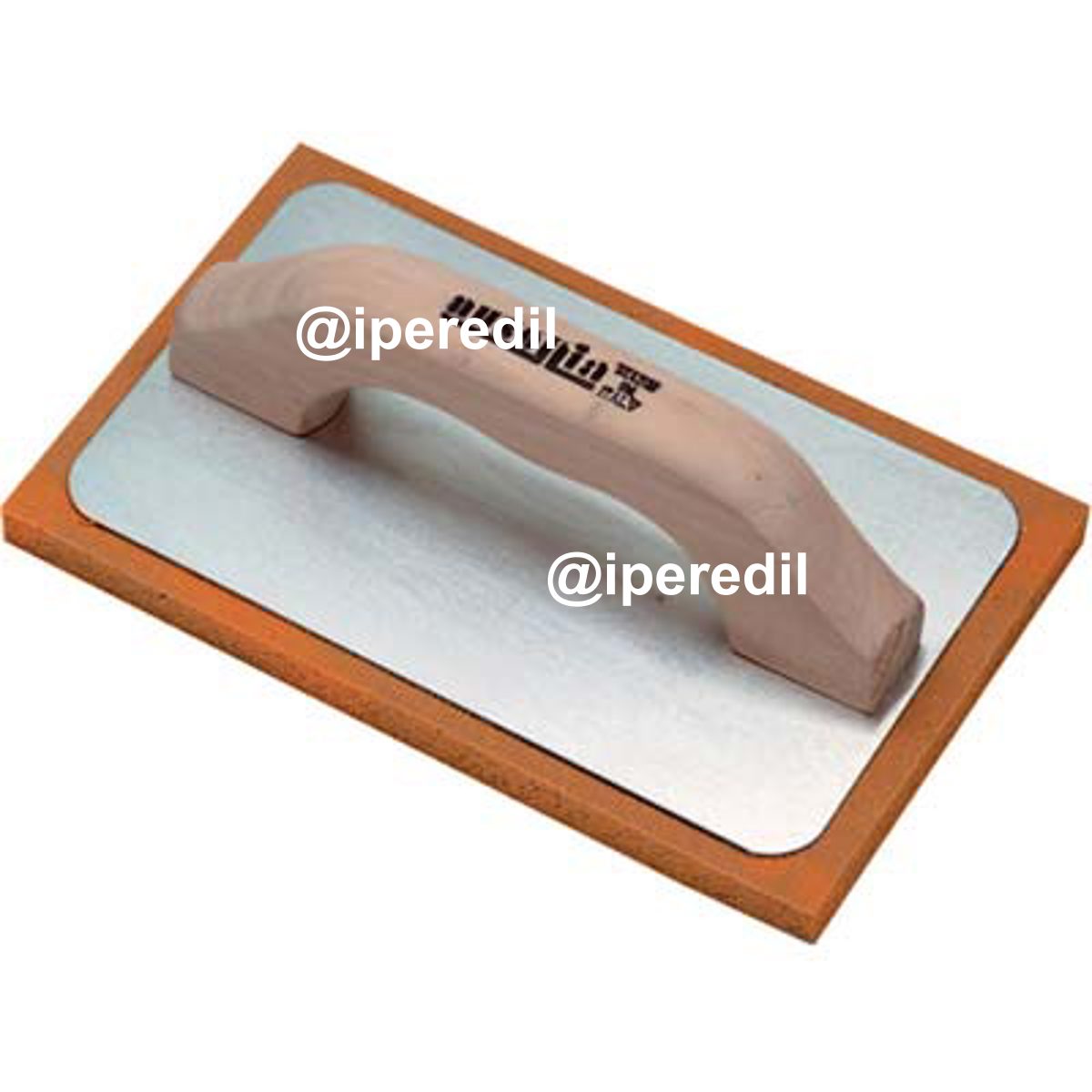 FRATTONE GOMMA AUSONIA ARANCIO BASE ALLUMINIO/LEGNO MM 135X215