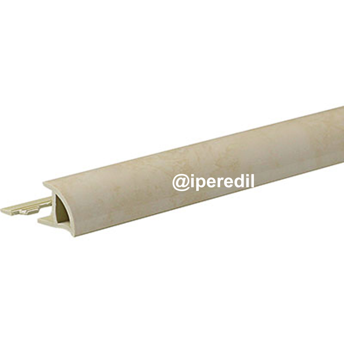 PROFILO JOLLY ECORONDMARM ARCANSAS PVC MARMO BEIGE CHIARO MM 8X24 H.CM 250