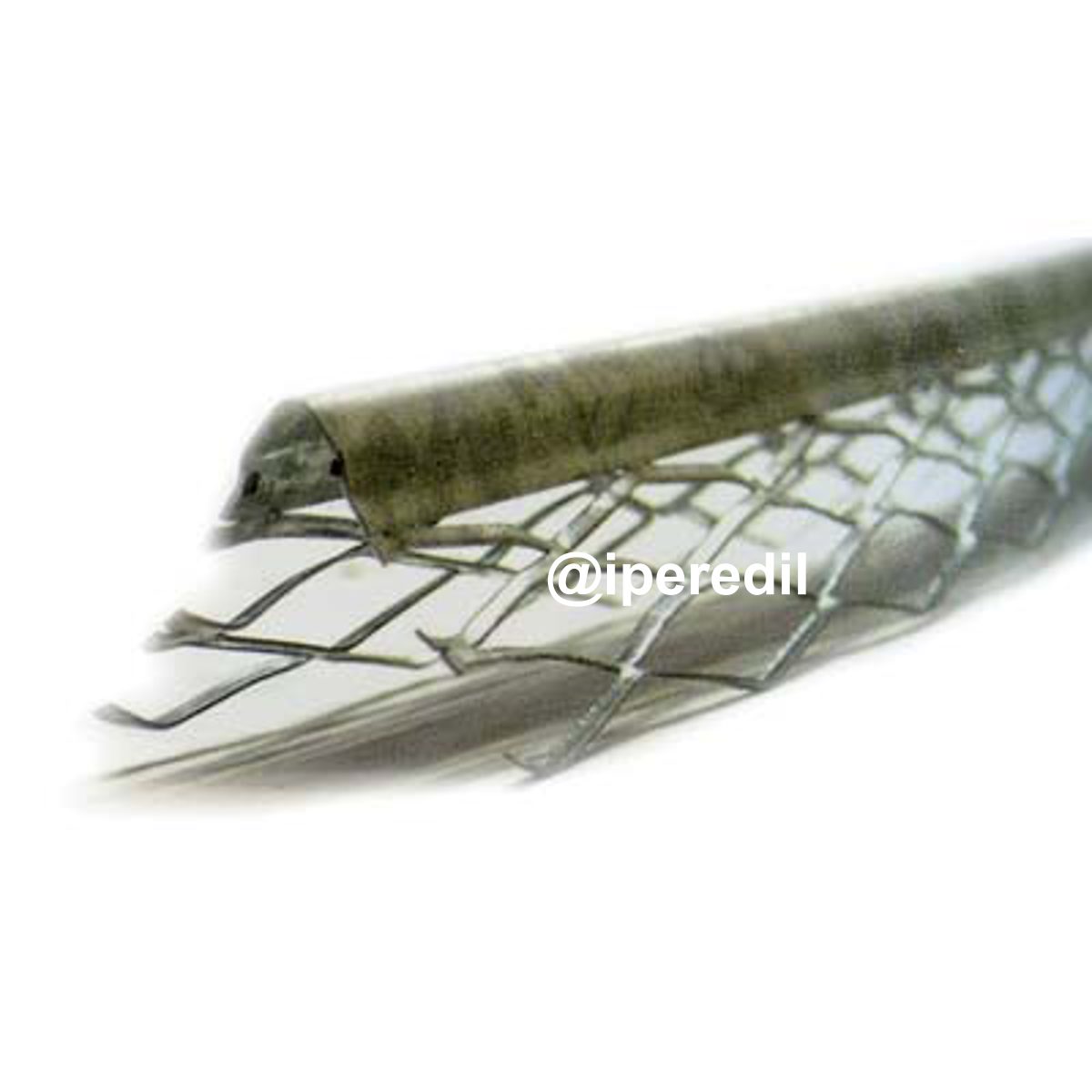PARASPIGOLO INTONACO MICROSTIRATO ALLUMINIO 5 MAGLIE MM 40X40H.CM 280