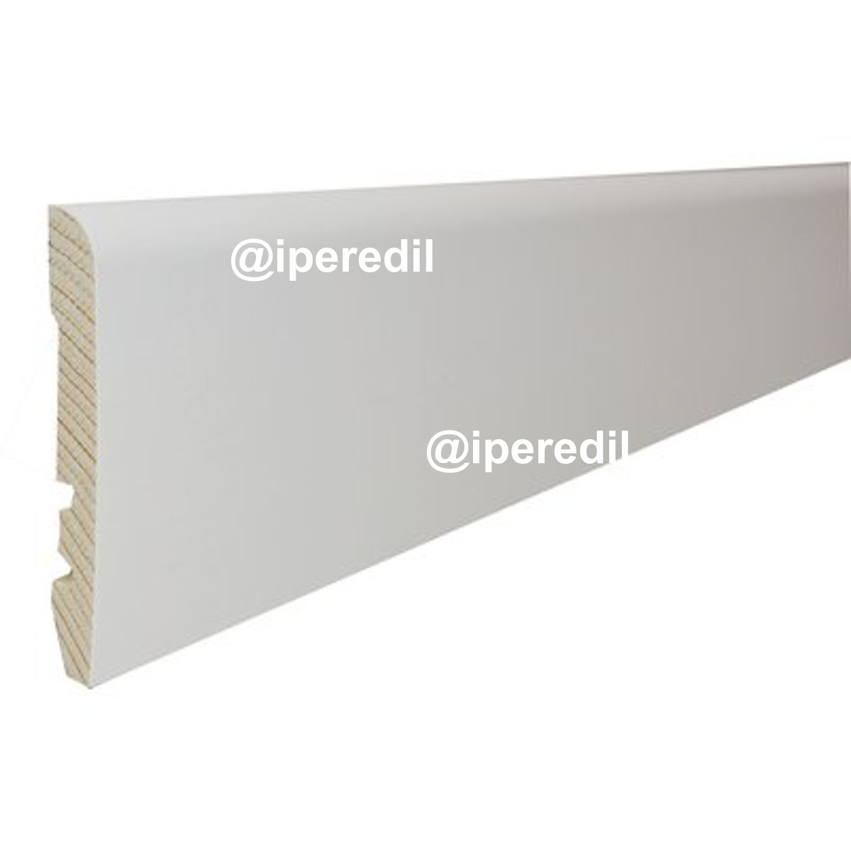 BATTISCOPA LISCIO PIRCHER ABETE BIANCO MM 10X70 H.MM 2250