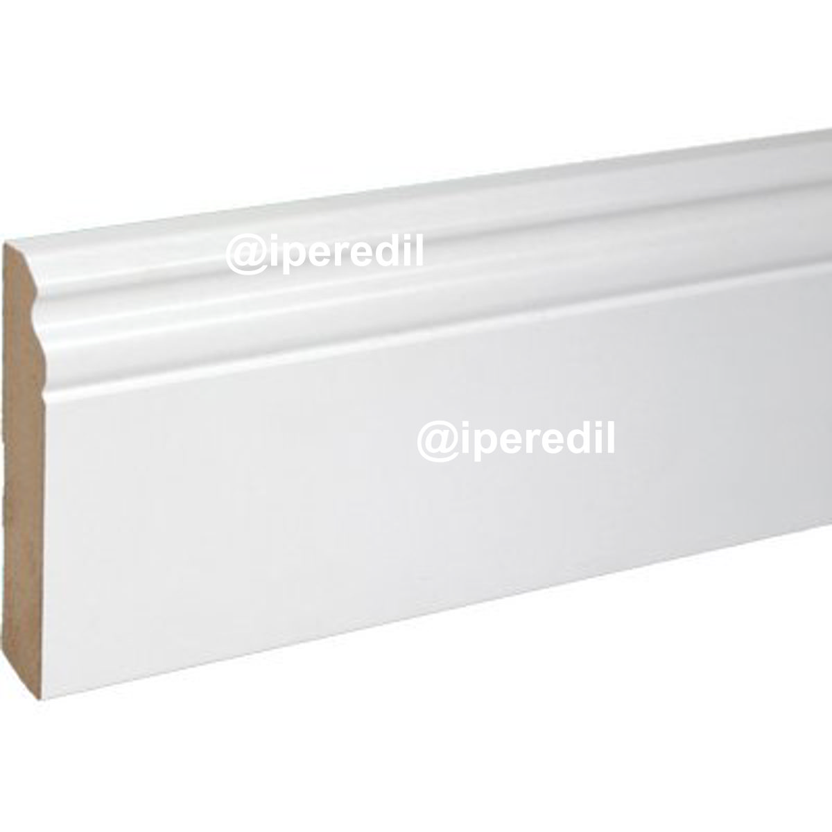 BATTISCOPA BAROCCO PIRCHER MDF BIANCO MM 18X100 H.MM 2250