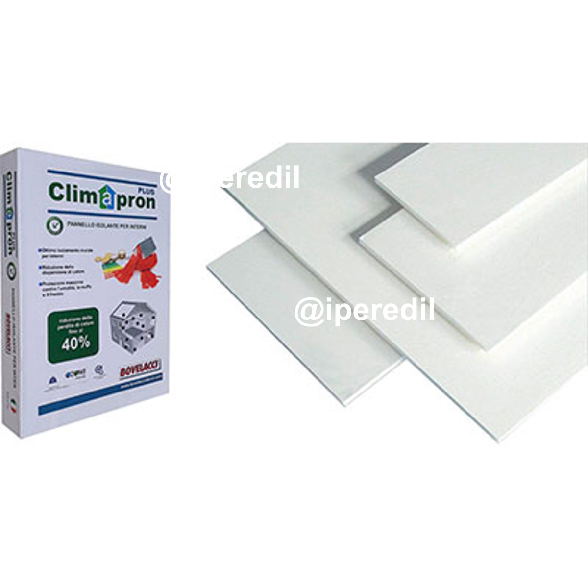PANNELLO ISOLANTE CLIMAPRON PLUS BOVELACCI CM 80X250 S.MM 3 CF=MQ 40
