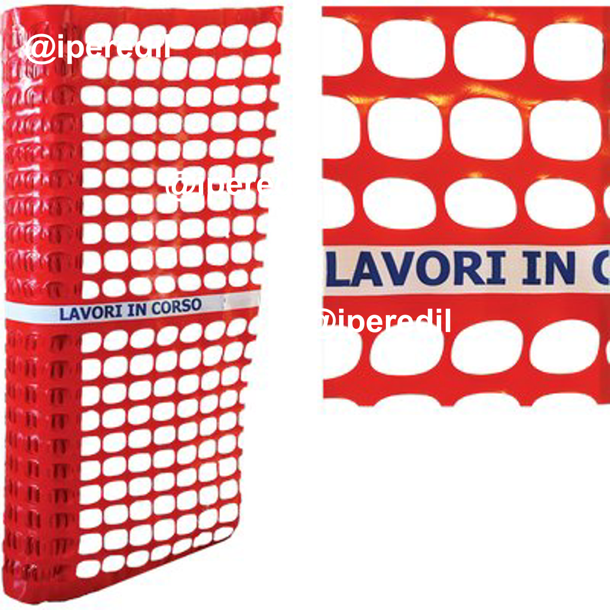 RETE PROTEZIONE CANTIERE LAVORI IN CORSO TENAX GR 150/MQ H.CM 180 ML 50 - 04156343