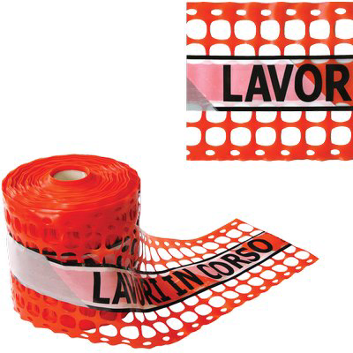 RETE PROTEZIONE CANTIERE LAVORI IN CORSO TENAX GR 150/MQ H.CM 20 ML 100