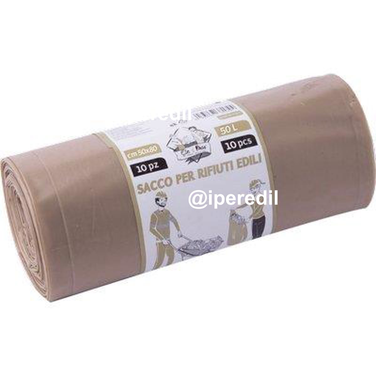 SACCO DETRITI EDILI ELEPACKING GR 90 MY 120 CM 50X80 CF=PZ 10