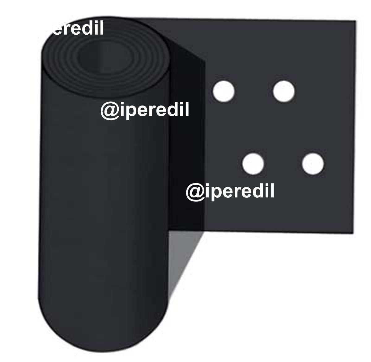 FOGLIA POLIETILENE NERA FORO DOPPIO MM 0,06 PASSO CM 20X25 L.MT 1000 CA H.CM 120 - 04216420