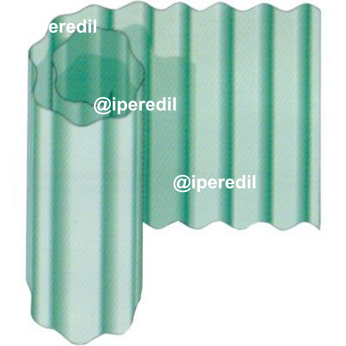 LAMINATO VETRORESINA ONDULATO VERDE H.CM 150 L.MT 40