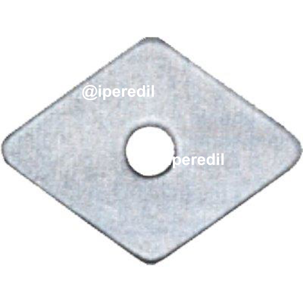 RONDELLA TIRAFONDO ROMBOIDALE PPL MM 30X30 FORO MM 7,0 CF=PZ 100
