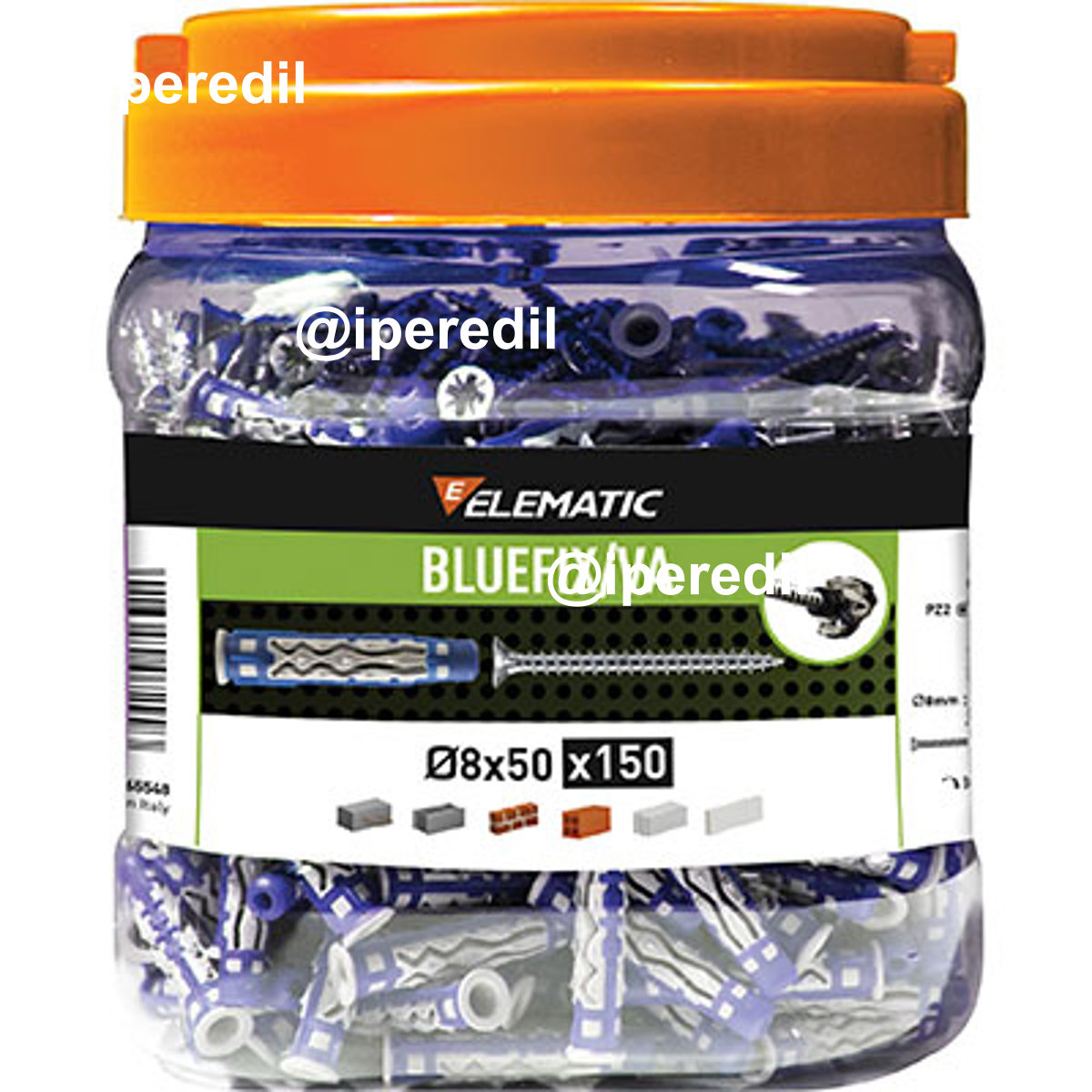 TASSELLO NYLON BLUEFIX/VA 8 TSP PROMOPACK ELEMATIC CF=PZ 150