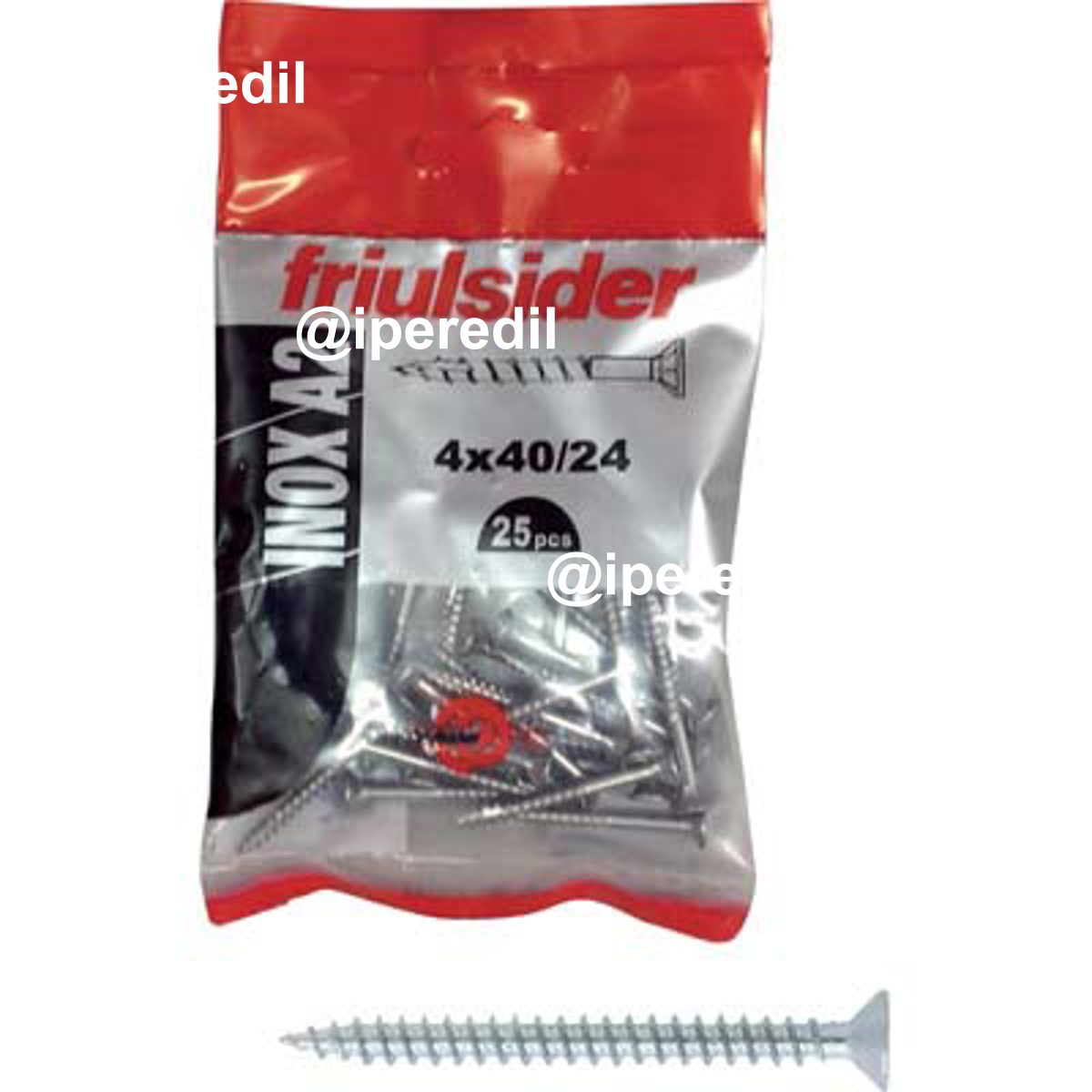 VITE TRUCIOLARE TSP INOX A2 SELF FRIULSIDER CAVA PZ FILETTO INTERO MM 5,0X50 CF=PZ 25