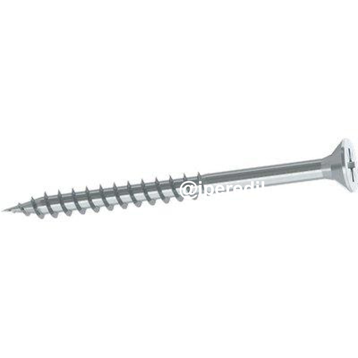 VITE TRUCIOLARE TSP PF ZINCATA BIANCA AMBROVIT CAVA PZ FILETTO PARZIALE MM 4,0X80 CF=PZ 200