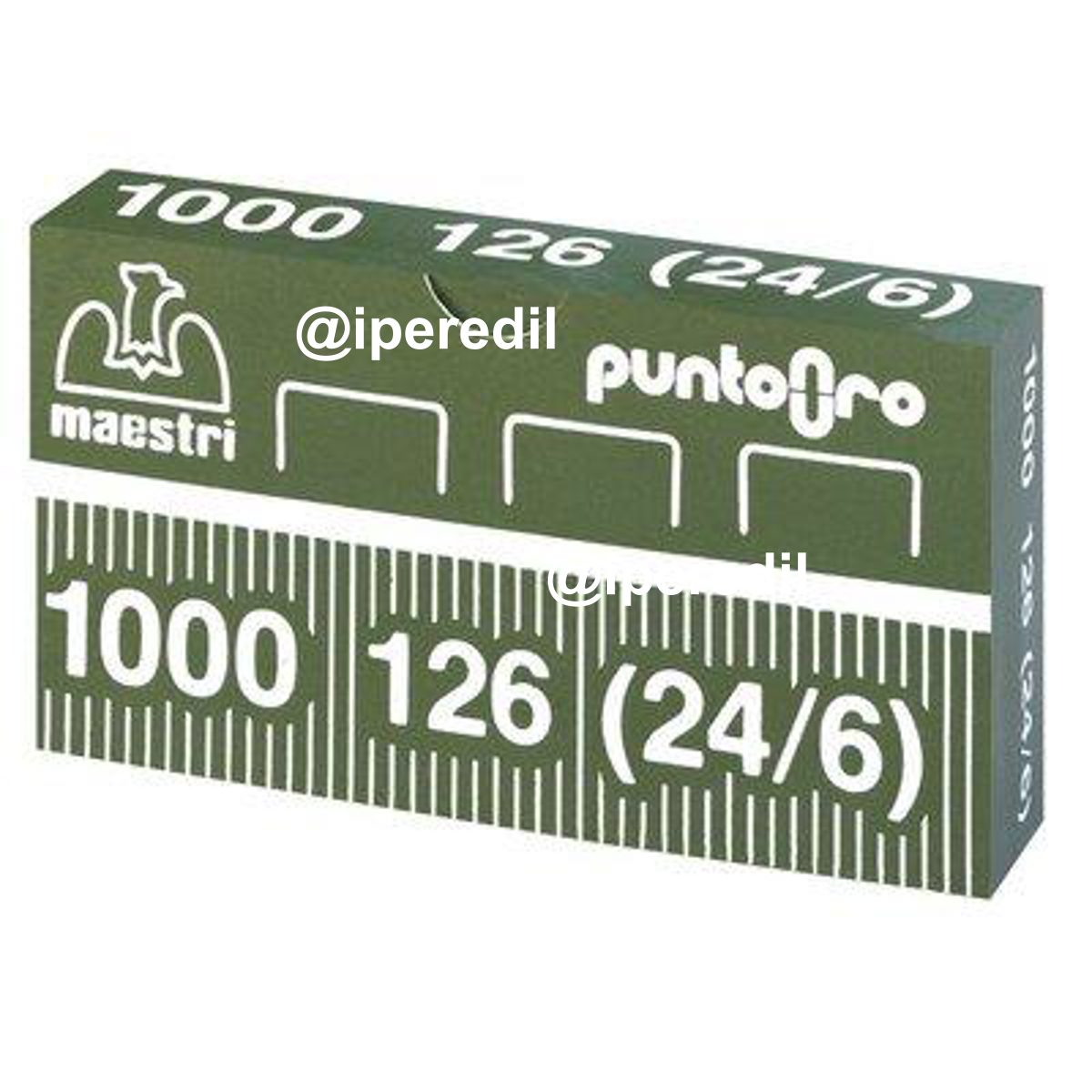 PUNTO ORO 126 (24/6) X CUCITRICE RO-MA CF=PZ 10000(10X1000) MM 11,95X6,0 X PRIMULA 12