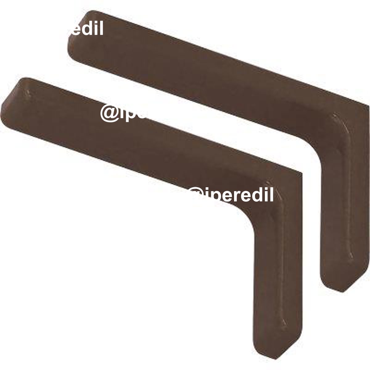 REGGIMENSOLA RICOPERTA LEONARDO BOLIS ACCIAIO/PLASTICA NOCCIOLA MM 180X114 CF=PZ 2 - 04350183