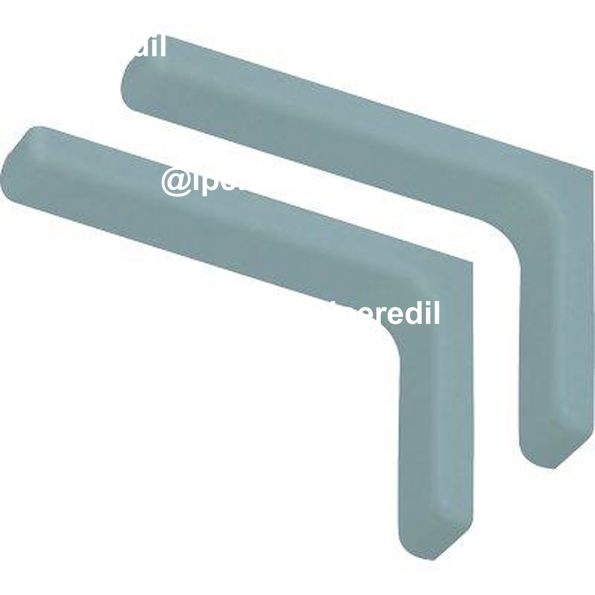 REGGIMENSOLA RICOPERTA LEONARDO BOLIS ACCIAIO/PLASTICA BIANCO MM 180X114 CF=PZ 2