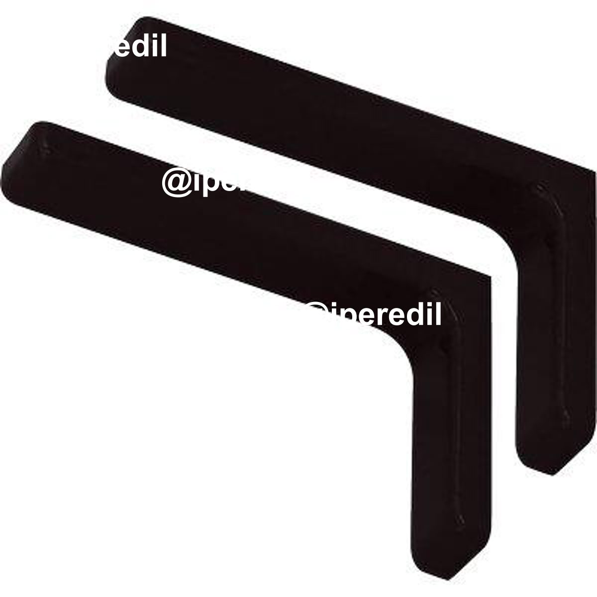 REGGIMENSOLA RICOPERTA LEONARDO BOLIS ACCIAIO/PLASTICA NERO MM 180X114 CF=PZ 2