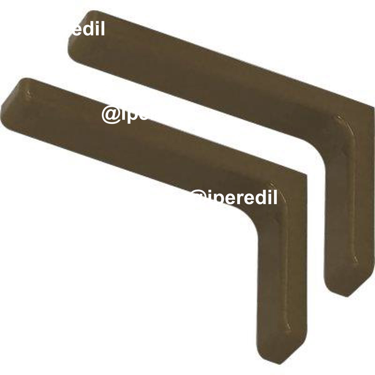 REGGIMENSOLA RICOPERTA LEONARDO BOLIS ACCIAIO/PLASTICA ROVERE MM 240X144 CF=PZ 2 - 04350193