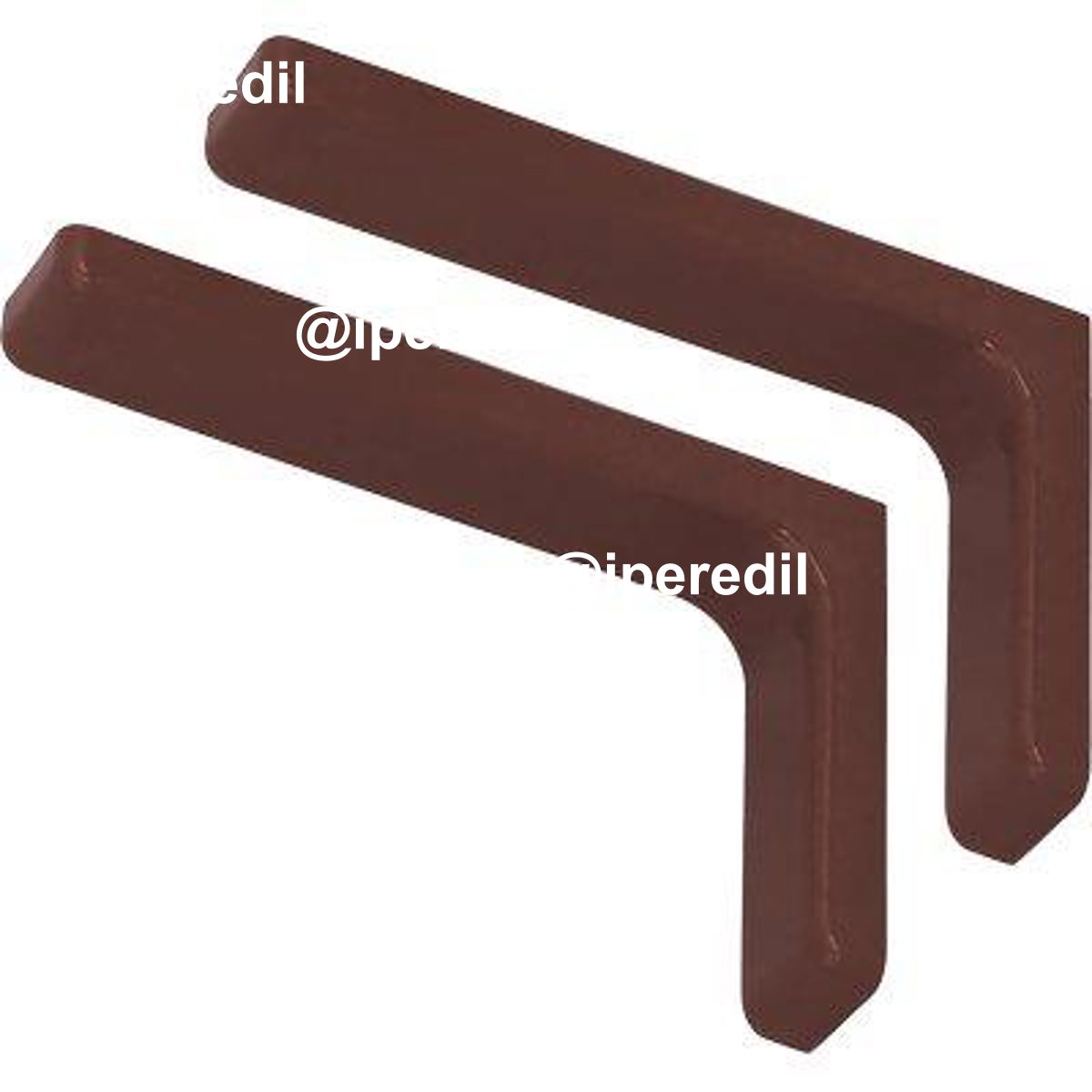REGGIMENSOLA RICOPERTA LEONARDO BOLIS ACCIAIO/PLASTICA CILIEGIO MM 240X144 CF=PZ 2 - 04350195