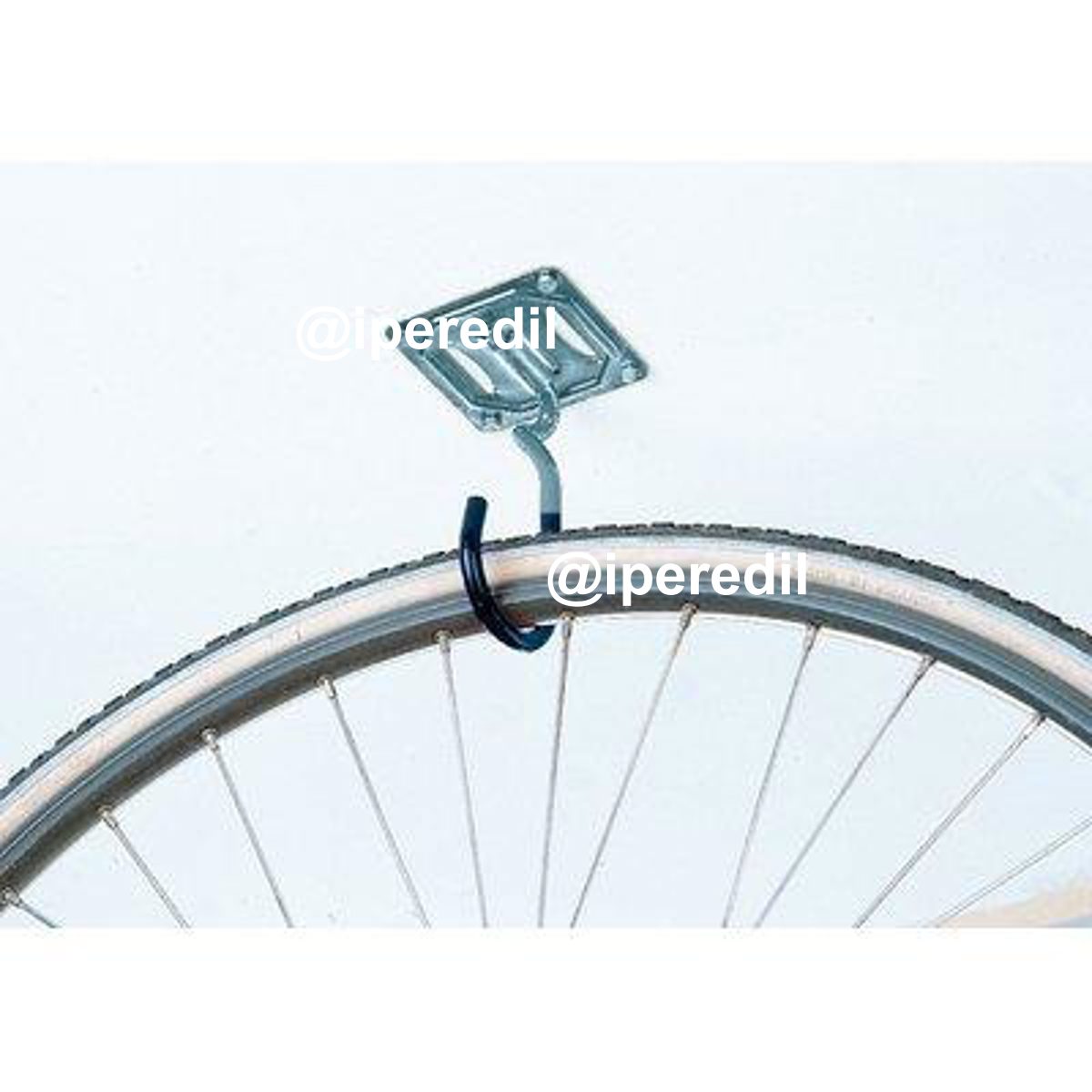 GANCIO PORTA BICI CORTO 822 MINUTEX ACCIAIO ZINCATO CON GUAINA CM 16