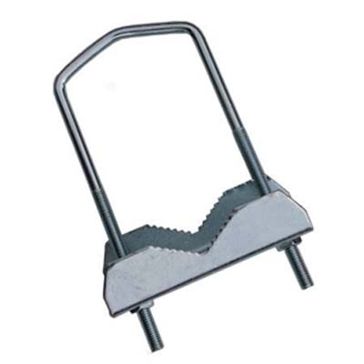 ZANCA ANTENNA PARABOLA A RINGHIERA ACCIAIO ZINCATO PALO MM 25/50 CM 12X5,5