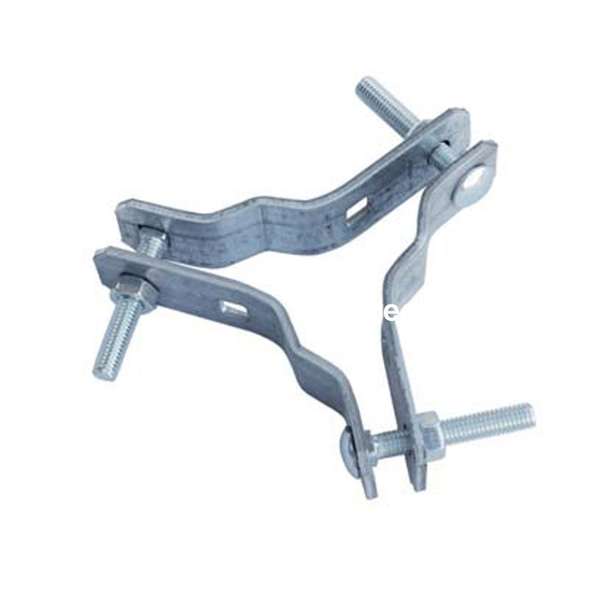 RALLA TRIS CONTROVENTATURA ANTENNA ACCIAIO ZINCATO PALO MM 25/50 CM 8,5X8,5