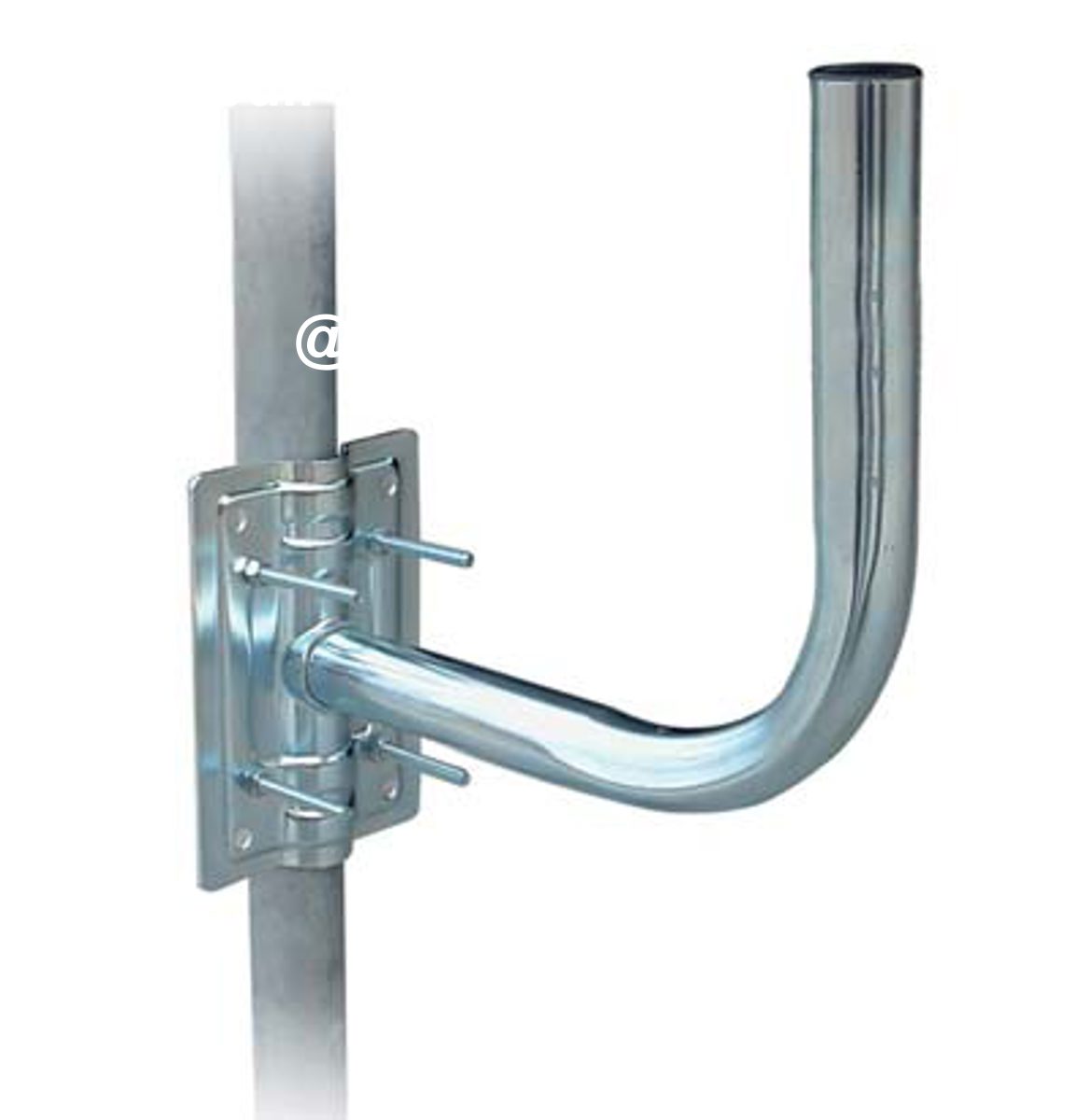 SUPPORTO X ANTENNA A PARABOLA ACCIAIO ZINCATO PIASTRA CM 14X12,5 CM 24X25