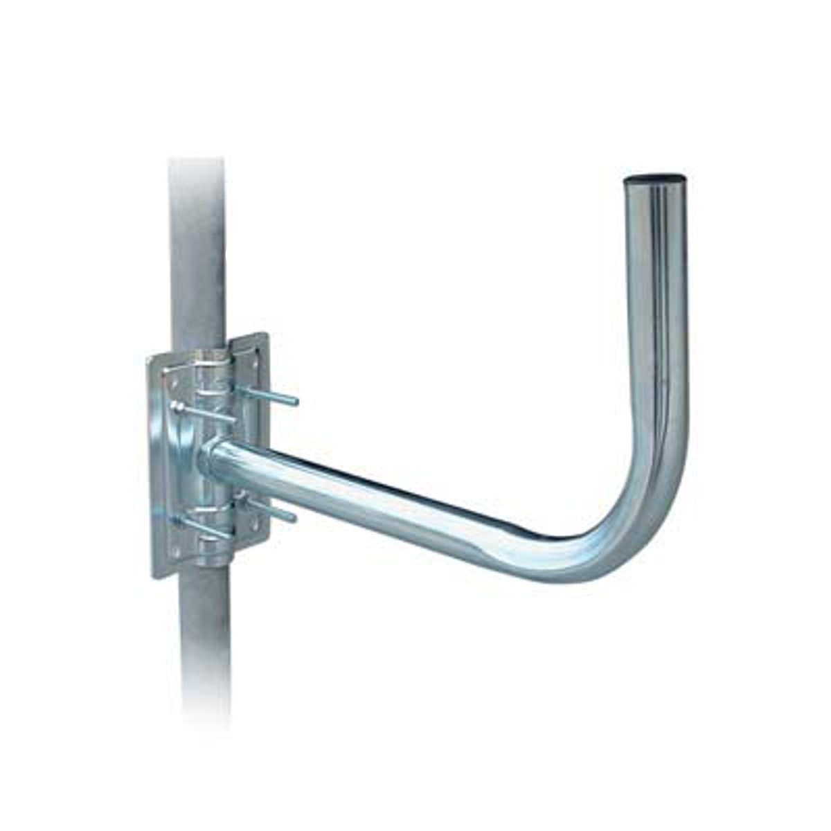 SUPPORTO X ANTENNA A PARABOLA ACCIAIO ZINCATO PIASTRA CM 14X12,5 CM 45X25