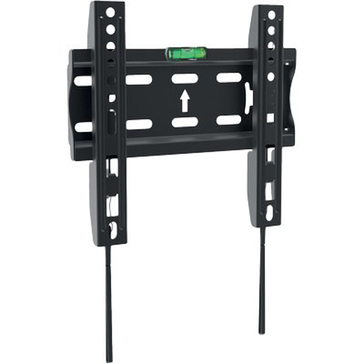 SUPPORTO TV PIATTA QUADRO 1 BRAVO ACCIAIO VERNICIATO NERO 15"/40" KG 30
