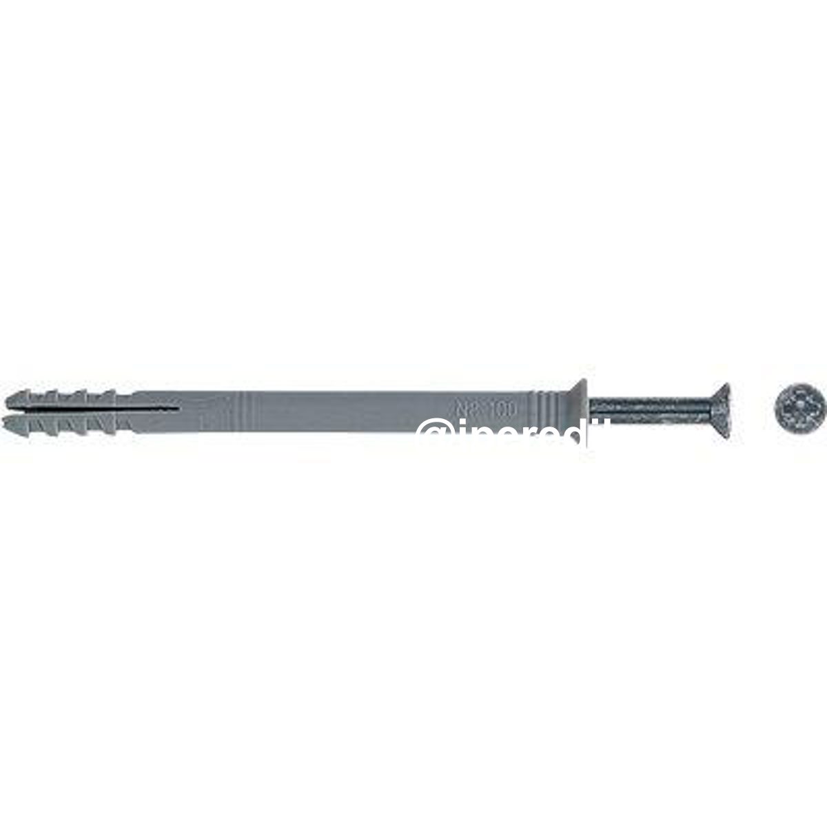 TASSELLO NYLON PROLUNGATO N-F FISCHER VITE A CHIODO N 6X 60/30 F CF=PZ 100
