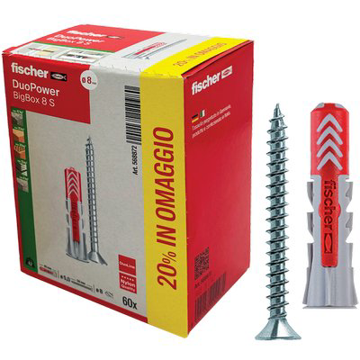 TASSELLO NYLON DUOPOWER S BIG BOX FISCHER VITE TSP CAVA PZ DUOPOWER 8X40 S CF=PZ 50+10