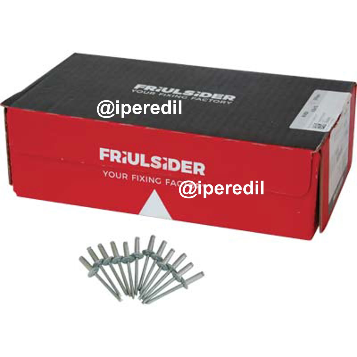 RIVETTO A STRAPPO ALLUMINIO TESTA LARGA FRIULSIDER MM 4,8X18 TESTA MM 14 CF=PZ 500 - 04363568