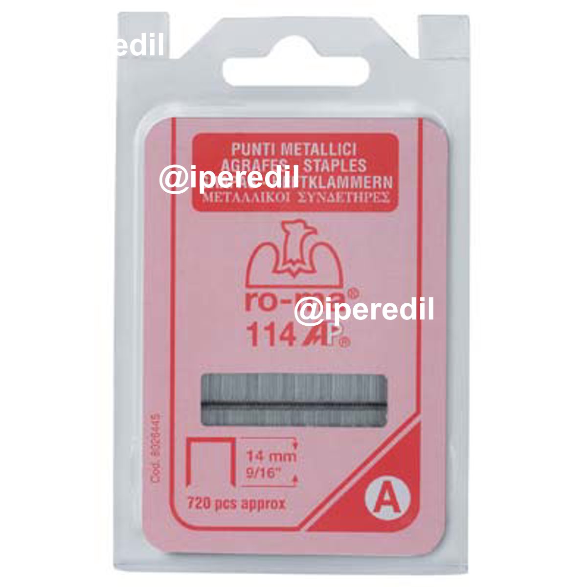 PUNTO AP X FISSATRICE SELF RO-MA AP 114 ZINCATO CF=PZ 720 MM 10,05X14 - 04372455